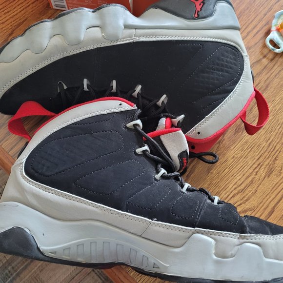 jordan retro 9 mens red and white